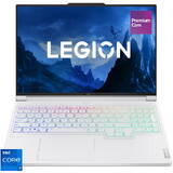 Laptop Lenovo Gaming 16'' Legion 7 16IRX9, 3.2K IPS 165Hz G-Sync, Procesor Intel Core i7 14700HX (33M Cache, up to 5.50 GHz), 32GB DDR5, 1TB SSD, GeForce RTX 4060 8GB, No OS, Glacier White, 3Yr Onsite Premium Care