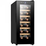 SRV38LM12, 33 L, Capacitate 12 sticle, Clasa energetica F, Mod racire termoelectric, Afisaj Electronic, H 65.2 cm, Negru