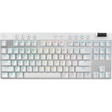Tastatura LOGITECH Gaming G PRO X TKL White Lightspeed Kailh GX Brown Switch Mecanica