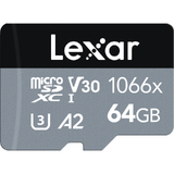 Card de Memorie Lexar 64GB microSDHC SILVER 1066x UHS-I/U1/A2 R160/W70 (V30)