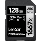 Card de Memorie Lexar 128GB SDXC Pro 1667X UHS-II U3 R250/W120 (V60)