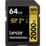 64GB SDXC Pro 2000X UHS-II U3 R300/W260 (V90)