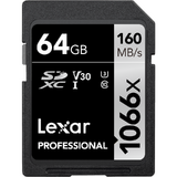 Card de Memorie Lexar 64GB SDXC Pro 1066x U3 UHS-I R160/W70 (V30)