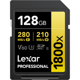 Card de Memorie Lexar 128GB SDXC Pro 1800x U3 UHS-II R280/W210 (V60)