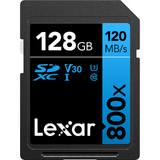 Card de Memorie Lexar 128GB Pro 800x SDXC UHS-I cards, C10 (V30) U3, R120/45MB