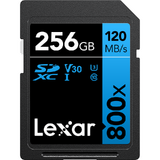 Card de Memorie Lexar 256GB Pro 800x SDXC UHS-I cards, C10 (V30) U3, R120/45MB