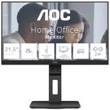 Monitor AOC LED VA 21.5", FHD, 75Hz, 4ms GtG, HDMI, DP 1.2, FlickerFree, Speakers, Pivot, USB hub, Negru, 22E2UMF