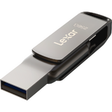 Memorie USB Lexar 256GB JumpDrive Dual Drive D400 Type-C / Type-C  Type-A, up to 130MB/s read (USB 3.1)