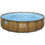 Set piscina Bestway cu cadru, pompa de filtru inclus, 549 x 122 cm, Maro