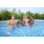 Set piscina Bestway cu cadru, pompa de filtru inclus, 549 x 122 cm, Maro