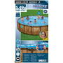 Set piscina Bestway cu cadru, pompa de filtru inclus, 549 x 122 cm, Maro