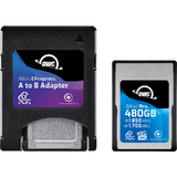 Card de Memorie OWC CFexpress Atlas Pro R1850/W1700/VPG200 (Type A), CFX A to B adapter incl. - 480GB