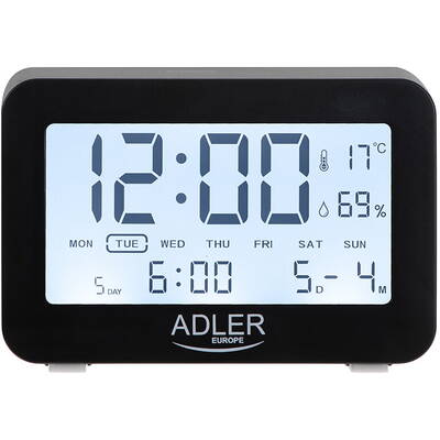 Adler Ceas cu alarma pe baterii AD1196B