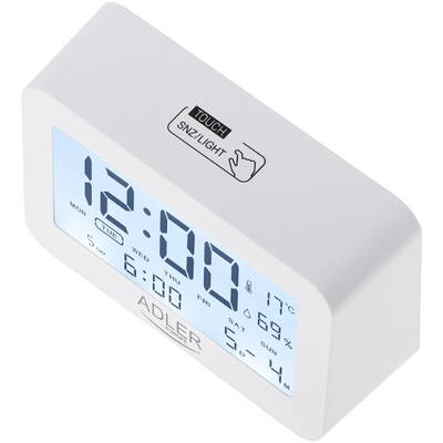 Adler Ceas cu alarma pe baterii AD1196W
