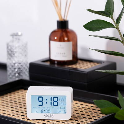 Adler Ceas cu alarma pe baterii AD1196W