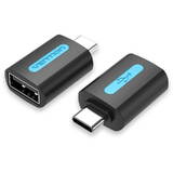 1x USB-C Male - 1x USB 2.0 Female, Negru