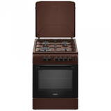 SM664MPGS, 4 arzatoare, cuptor pe gaz 70 litri, 1 arzator Wok, aprindere electrica, dispozitiv siguranta plita si cuptor, timer, grill, latime 60 cm, maro