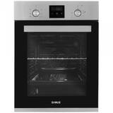 SCE458GTXV, clasa A, 47 litri, 6 functii, grill, ventilatie, timer, afisaj digital, blocare acces copii, panou control din inox, 1900 W, argintiu