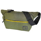 Borseta Code - Hex Parkour, material 420D hexagonal, buzunar cu fermoar - verde masliniu