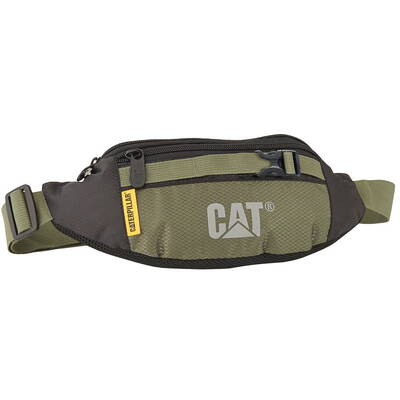 Caterpillar Borseta V Power A, material 210D polyester, buzunar cu fermoar - army/negru