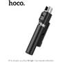 Selfie Stick Bluetooth cu Telecomanda, Lumini LED si Trepied, 80cm - Hoco (K16) - Black
