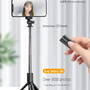 Selfie Stick Stabil cu Telecomanda, 67cm - Techsuit (S03) - Black
