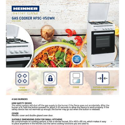 ARAGAZ HEINNER HFSC-V50LITWH