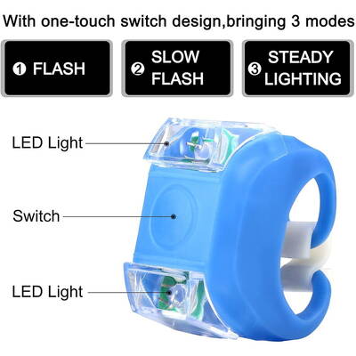 Stop pentru Bicicleta cu Baterie (set 2) - Techsuit (THBL4) - Blue