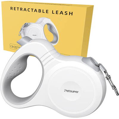Petsuper Dog Automatic Retractable Leash 5m (white)