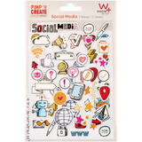 Walther Adhesive sticker Social Media