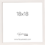 Rama foto Focus Rock White 18x18