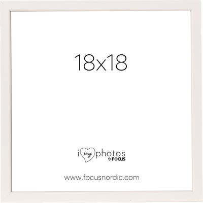 Rama foto Focus Rock White 18x18