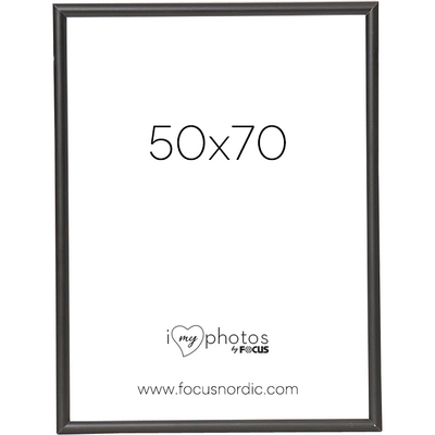 Rama foto Focus Can-Can Aluminium Black 50x70