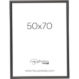 Rama foto Focus Can-Can Aluminium Black 50x70
