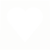 Rama foto Focus Passepartout 40x40 / Heart 30 dia Polar White