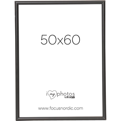 Rama foto Focus Can-Can Aluminium Black 50x60