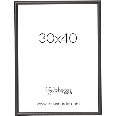 Rama foto Focus Can-Can Aluminium Black 30x40