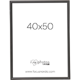 Rama foto Focus Can-Can Aluminium Black 40x50