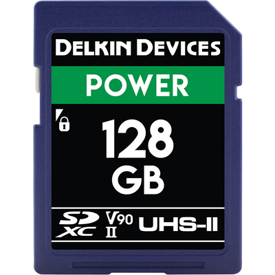 Card de Memorie Delkin SDXC Power 2000X UHS-II U3 (V90) R300/W250 128GB