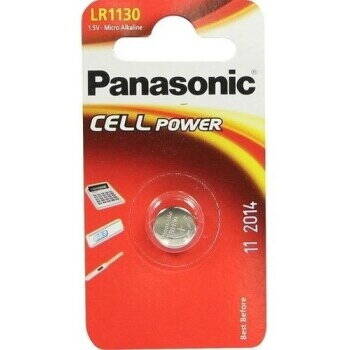 Panasonic "LR1130" Button Cell, 1.5V, Alkaline