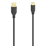 "Flexi-Slim" USB-C Cable, USB 2.0, 480 Mbit/s, black, 0.75 m