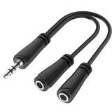 Audio Splitter, 3.5 mm Jack Plug - 2 x 3.5 mm Jack Socket, Stereo