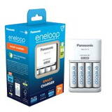 Panasonic "eneloop BQ-CC17" Charger, set with 4 batteries "eneloop" AA 1900 mAh