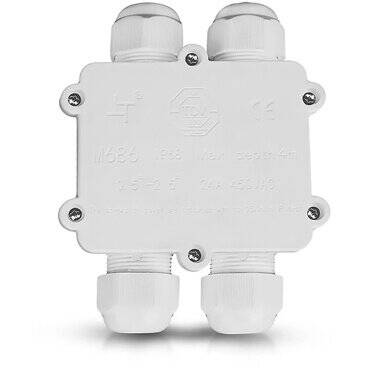 V-TAC CONECTOR TERMINAL 4PINI 8-12MM IP68 - ALB