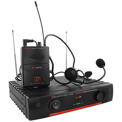 Microfon BoomTone DJ STATIE 1 MICROFON WIRELESS TIP CASCA UHF 539.3 MHZ