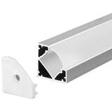 V-TAC PROFIL ALUMINIU PENTRU BANDA LED 2M 19MM X 19MM - NEGRU