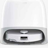 Aspirator robot Roborock Qrevo Curv RSD0712CE cu statie de incarcare, 18500 pa, aspirator, mop si statie inteligenta cu golire automata, 66W, Lidar, baterie 5200mAh, mop rotativ, alb