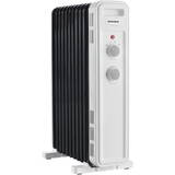 Calorifer electric HOH-M11WH-BK, 2300 W, 11 elementi, Cu ulei, 3 trepte, Termostat ajustabil, Negru/Alb