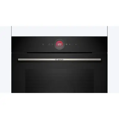 Cuptor incorporabil Bosch Seria 8 HBG7741B1, Electric, 71 l, Multifunctional, 14 functii , Autocuratare pirolitica, Grill, Home Connect, Air Fry, Clasa A+, Negru