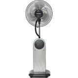 Ventilator cu picior HMF-18GREY, 95 W, Rezervor apa 1.8 l, Telecomanda, Umidificare 360, 3 tipuri de ventilare, Temporizator, Gri
